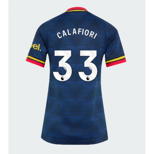 Stroje piłkarskie Arsenal Riccardo Calafiori #33 Koszulka Wyjazdowej dla damskie 2026-27 Krótki Rękaw